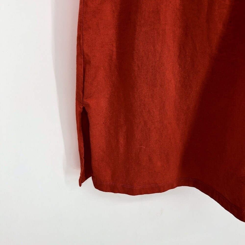 J. Crew Women's Red 100% Cotton Short Sleeve Crew Neck T-Shirt Dress Size Small - Picture 4 of 10